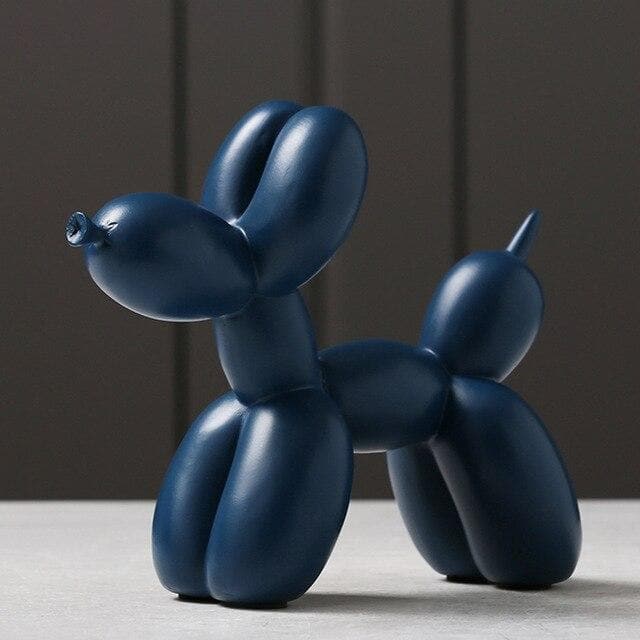 Artisano Luxe Ballon Hond Sculptuur | Exquisite handgemaakte hars kunstwerk dat een speelse touch toevoegt aan elke luxe decor