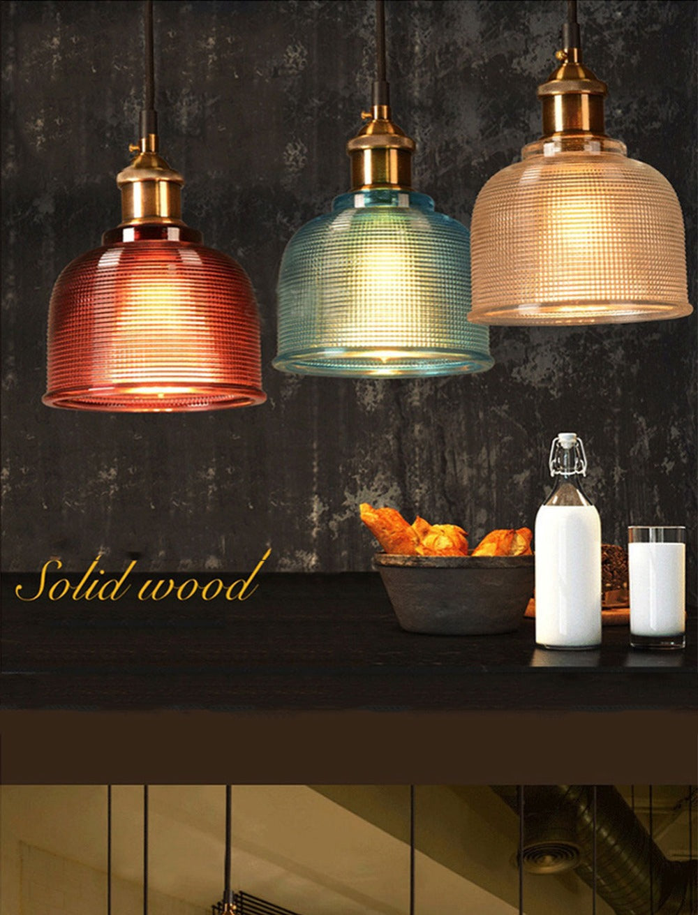 Retro Glas Hanglamp | Europees Vintage Design