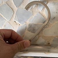 Moderne zilveren huisnummers