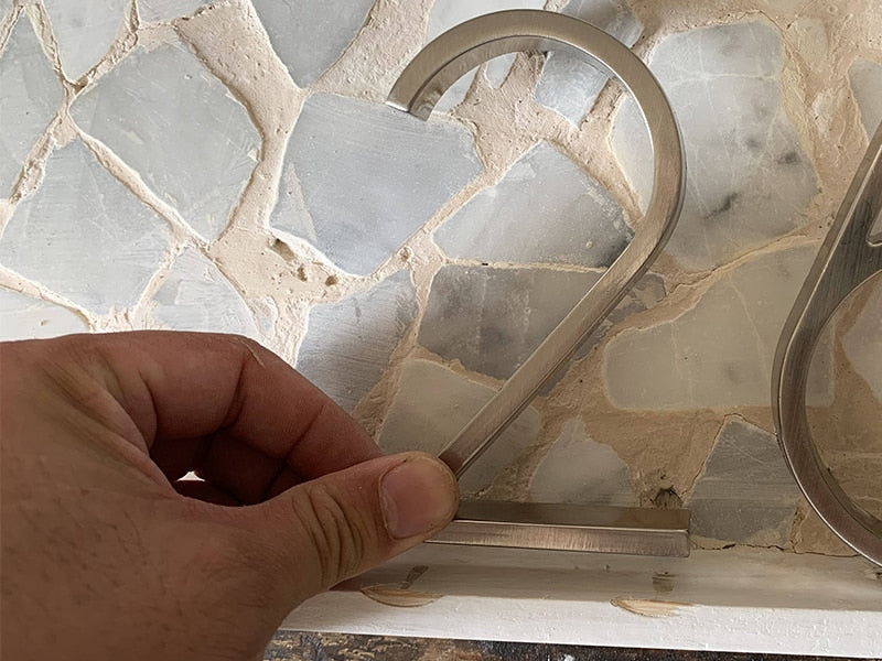 Moderne zilveren huisnummers