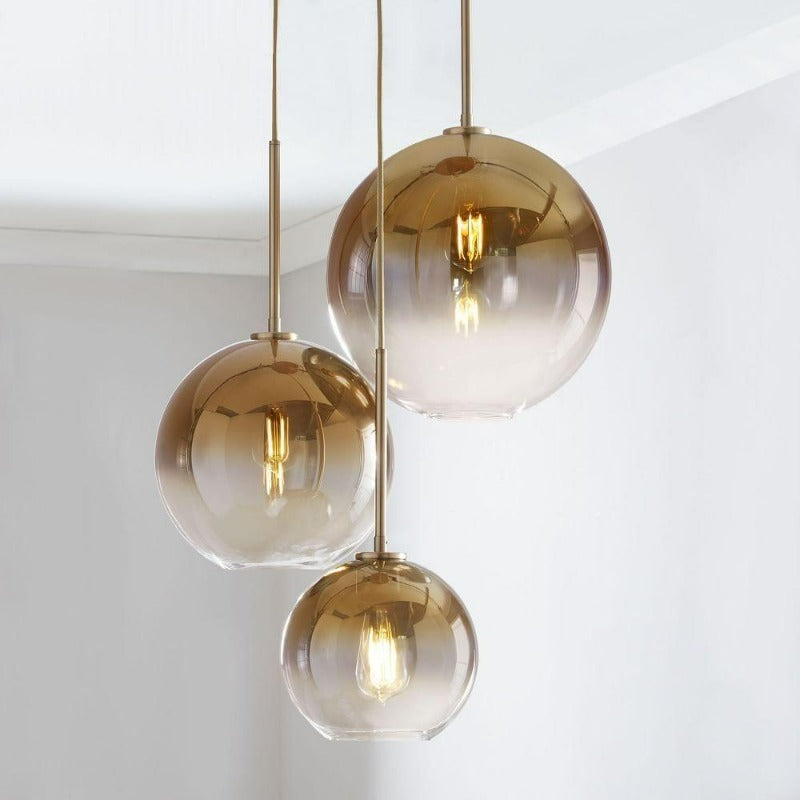 Glazen Bol Hanglamp | Modern Messing Design