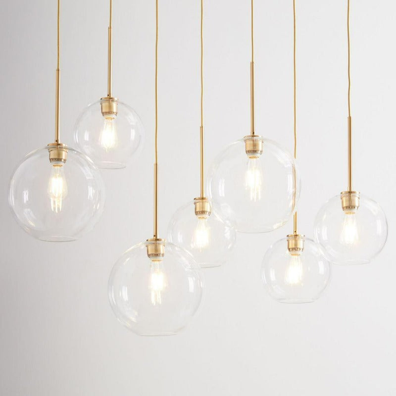 Glazen Bol Hanglamp | Modern Messing Design