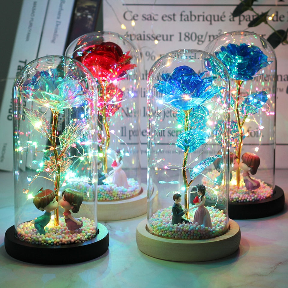 LuxeBloom Illuminated Rose | En fascinerende LED-rose, der bringer evig skønhed og fortryllelse til ethvert rum.