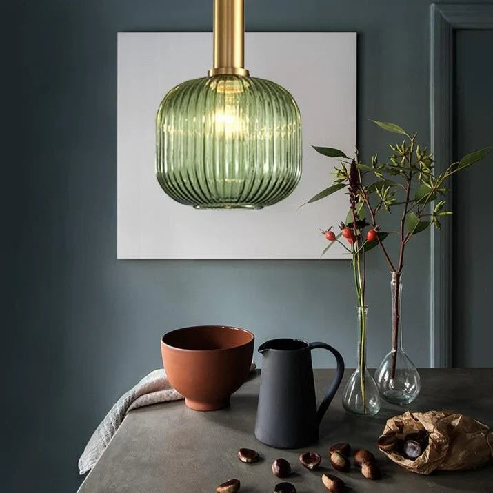 Nordic Kleurrijke Glazen Retro Hanglamp