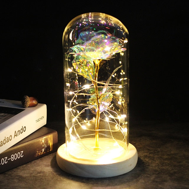 LuxeBloom Illuminated Rose | En fascinerende LED-rose, der bringer evig skønhed og fortryllelse til ethvert rum.