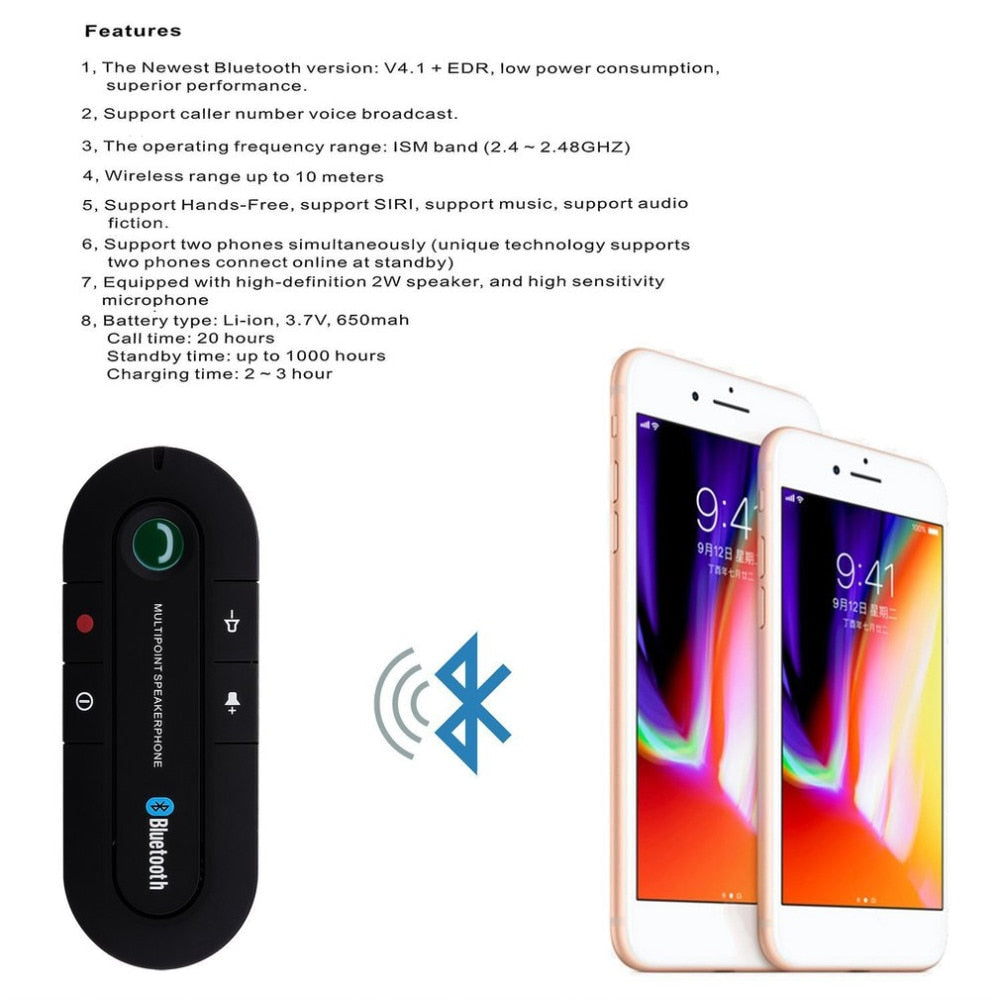 Bluetooth Handsfree Auto Luidspreker