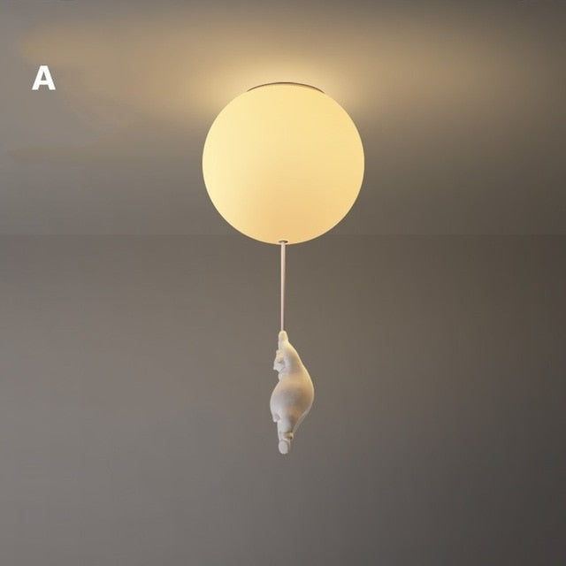 Ballonbeer Plafondlamp | Speelse Beren Ontwerp