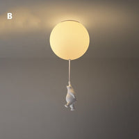 Ballonbeer Plafondlamp | Speelse Beren Ontwerp