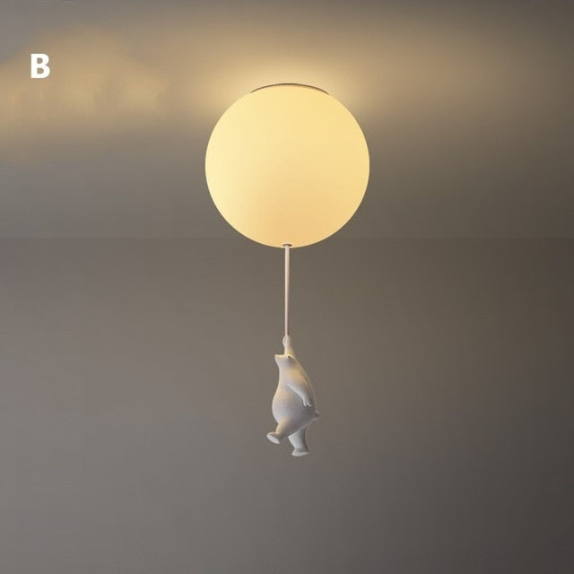 Ballonbeer Plafondlamp | Speelse Beren Ontwerp