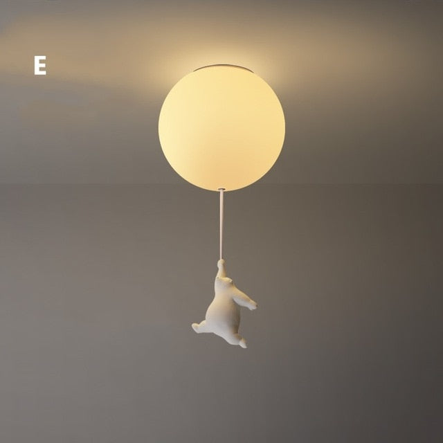 Ballonbeer Plafondlamp | Speelse Beren Ontwerp