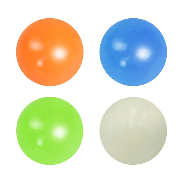 StickyBalls | Gooi het op een muur of plafond en kijk hoe het blijft plakken, plet en oplicht