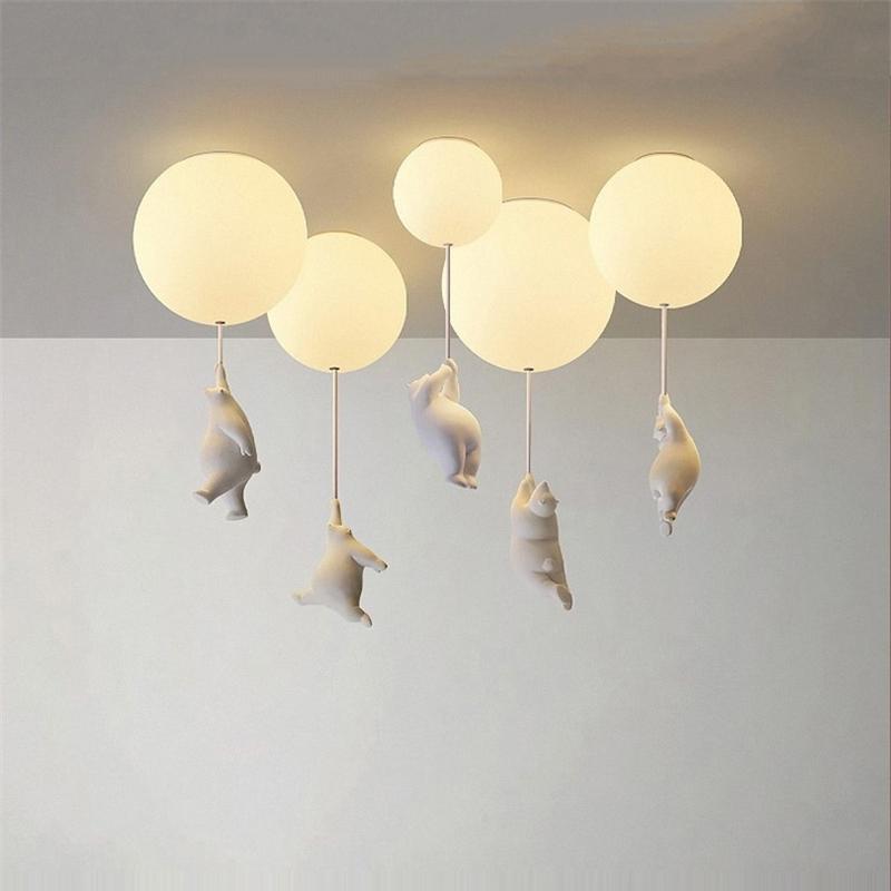 Ballonbeer Plafondlamp | Speelse Beren Ontwerp