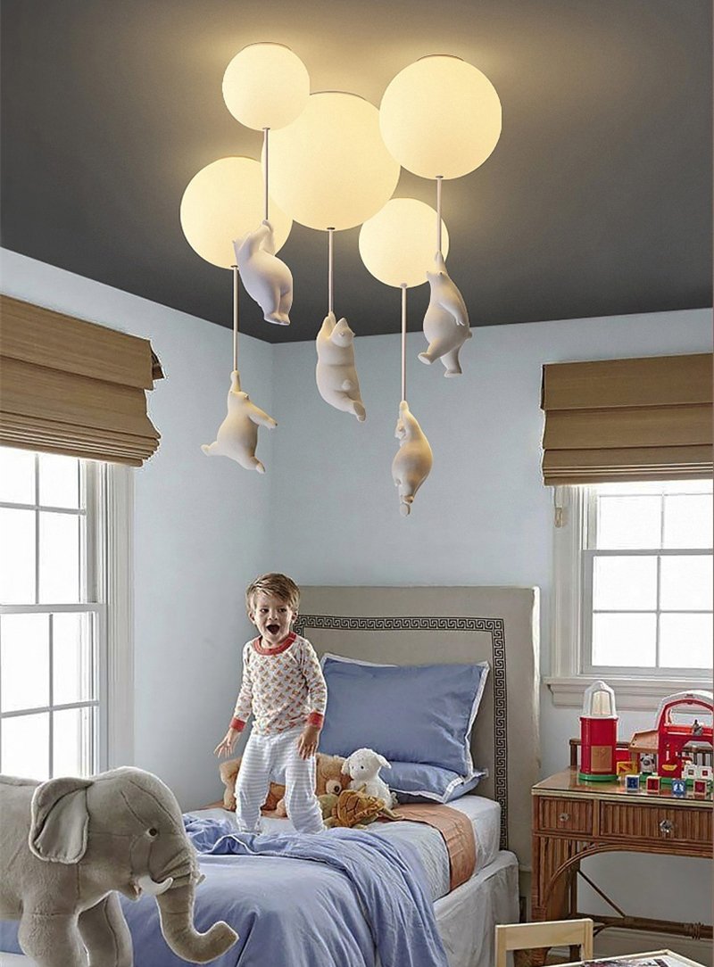 Ballonbeer Plafondlamp | Speelse Beren Ontwerp