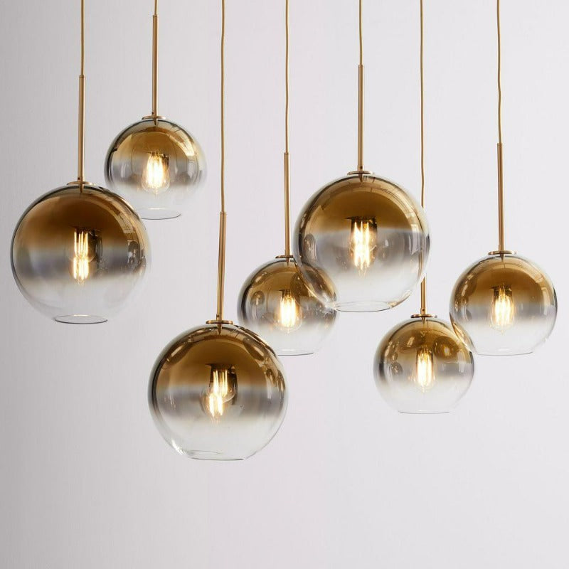 Glazen Bol Hanglamp | Modern Messing Design