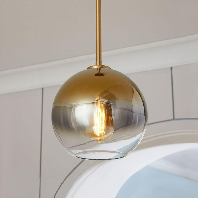 Glazen Bol Hanglamp | Modern Messing Design