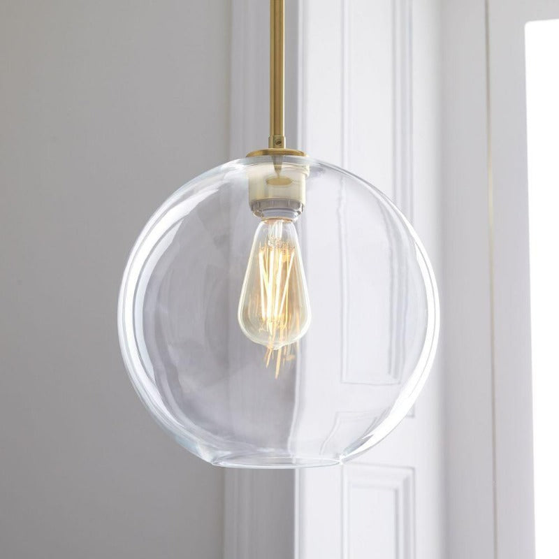 Glazen Bol Hanglamp | Modern Messing Design