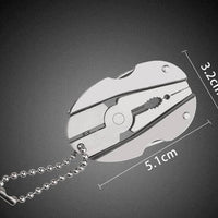 6in1 Vouwbaar Reis Camping Sleutelhanger Gereedschapset | Brehn