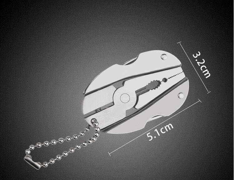 6in1 Vouwbaar Reis Camping Sleutelhanger Gereedschapset | Brehn
