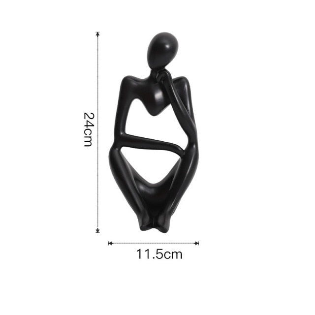 Noordse Abstracte Unieke Denker Beeldje Woondecoratie