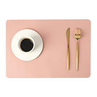 Moderne Rechthoek Waterdichte PU Leren Placemat