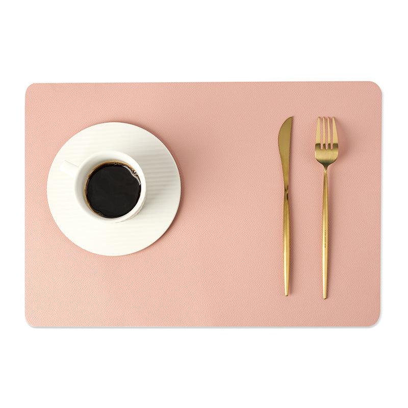 Moderne Rechthoek Waterdichte PU Leren Placemat