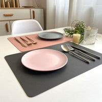 Moderne Rechthoek Waterdichte PU Leren Placemat