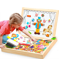 TimberLux Artisan Magnetische Puzzel | Exquise houten puzzel die cognitieve vaardigheden verbetert en creatief spel bevordert