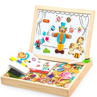 TimberLux Artisan Magnetische Puzzel | Exquise houten puzzel die cognitieve vaardigheden verbetert en creatief spel bevordert
