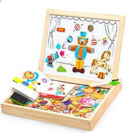 TimberLux Artisan Magnetische Puzzel | Exquise houten puzzel die cognitieve vaardigheden verbetert en creatief spel bevordert