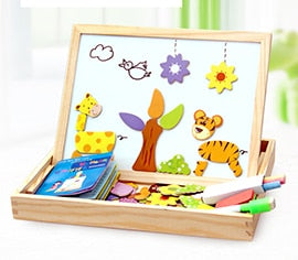 TimberLux Artisan Magnetische Puzzel | Exquise houten puzzel die cognitieve vaardigheden verbetert en creatief spel bevordert