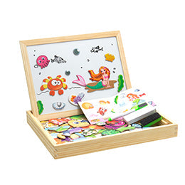 TimberLux Artisan Magnetische Puzzel | Exquise houten puzzel die cognitieve vaardigheden verbetert en creatief spel bevordert