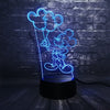 ToonLuxe 3D Nachtlampje | Levendige Mickey & Minnie LED slaapkamerlamp met afstandsbediening