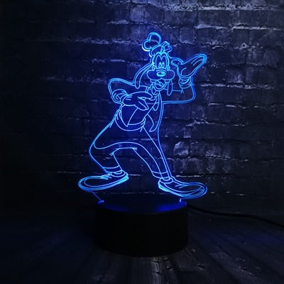 ToonLuxe 3D Nachtlampje | Levendige Mickey & Minnie LED slaapkamerlamp met afstandsbediening