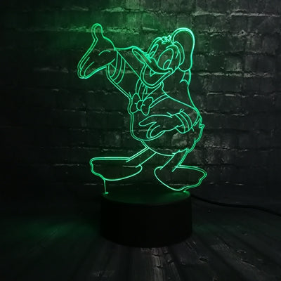 ToonLuxe 3D Nachtlampje | Levendige Mickey & Minnie LED slaapkamerlamp met afstandsbediening