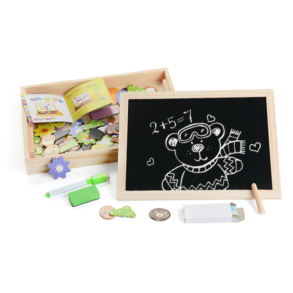 TimberLux Artisan Magnetische Puzzel | Exquise houten puzzel die cognitieve vaardigheden verbetert en creatief spel bevordert