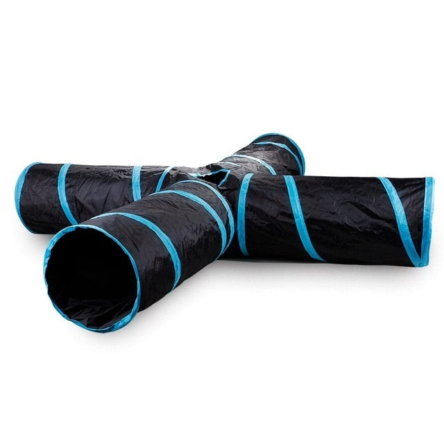 Kitty Speeltunnel | Interactieve tunnel voor katten Stimuleert spelen en ontdekken voor katten van alle leeftijden.