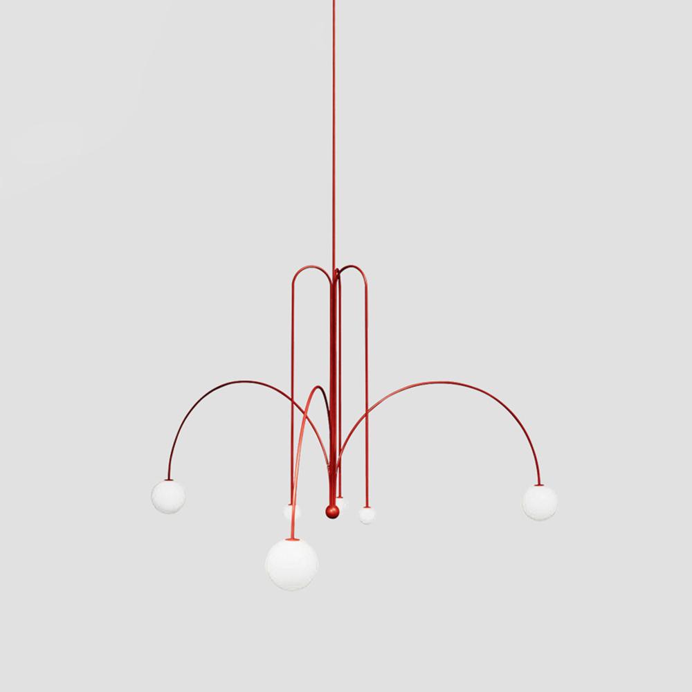 Nordic Gran Finale Nordic Witte Glas Metalen Hanglamp
