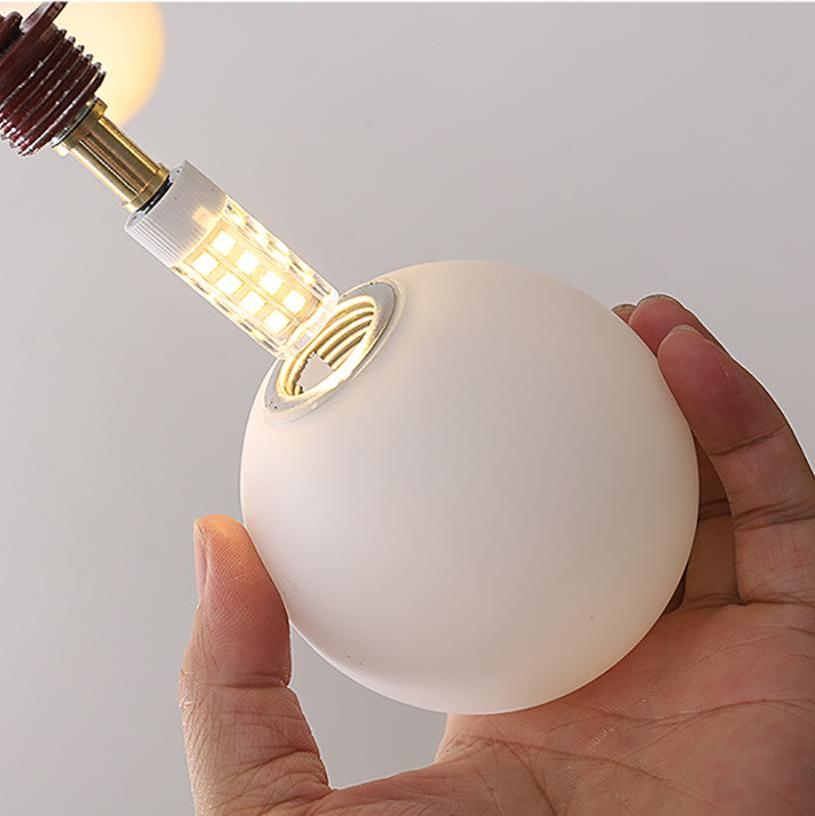 Nordic Gran Finale Nordic Witte Glas Metalen Hanglamp