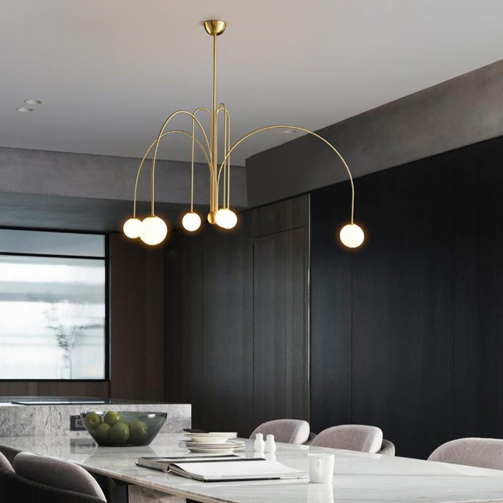 Nordic Gran Finale Nordic Witte Glas Metalen Hanglamp
