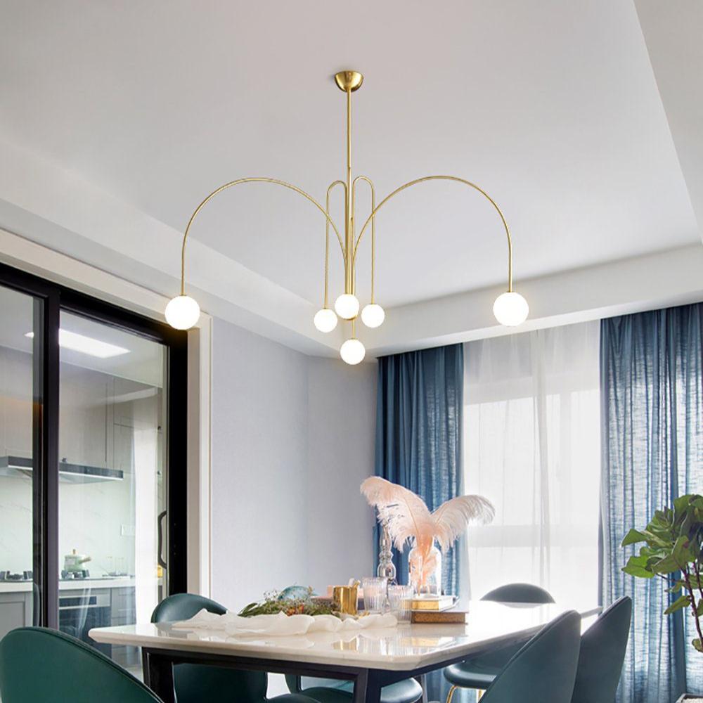 Nordic Gran Finale Nordic Witte Glas Metalen Hanglamp