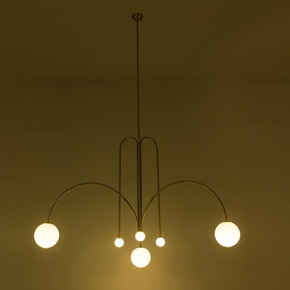 Nordic Gran Finale Nordic Witte Glas Metalen Hanglamp