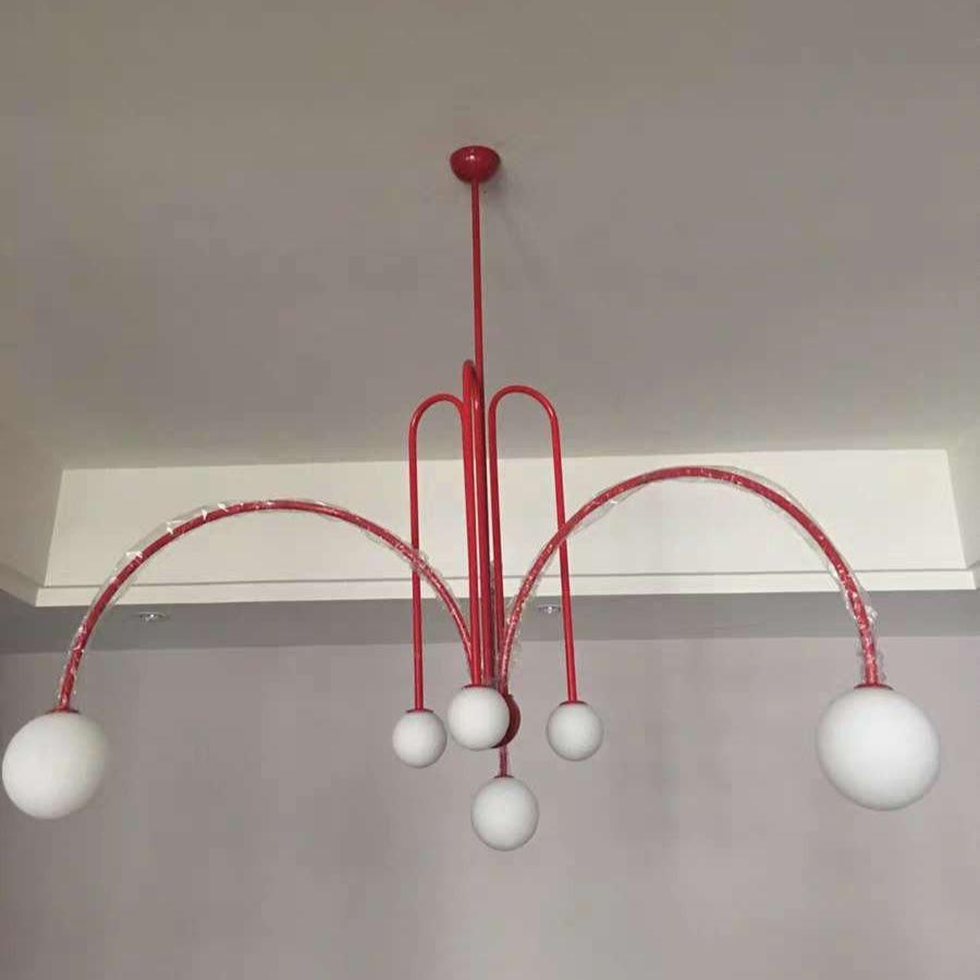 Nordic Gran Finale Nordic Witte Glas Metalen Hanglamp