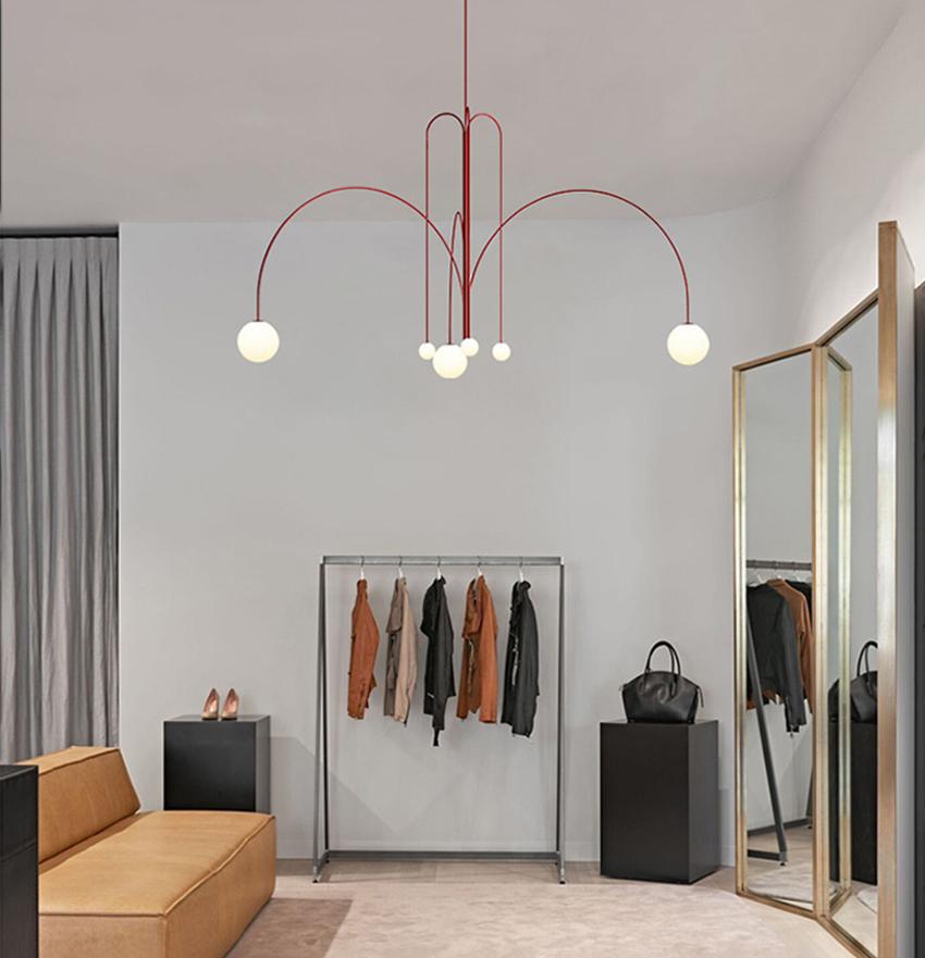 Nordic Gran Finale Nordic Witte Glas Metalen Hanglamp
