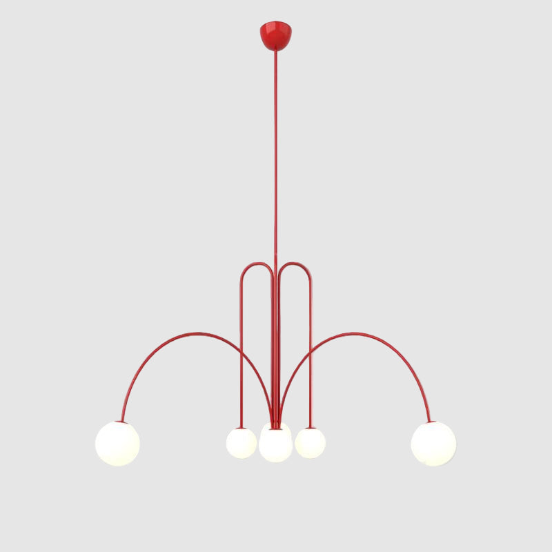 Nordic Gran Finale Nordic Witte Glas Metalen Hanglamp
