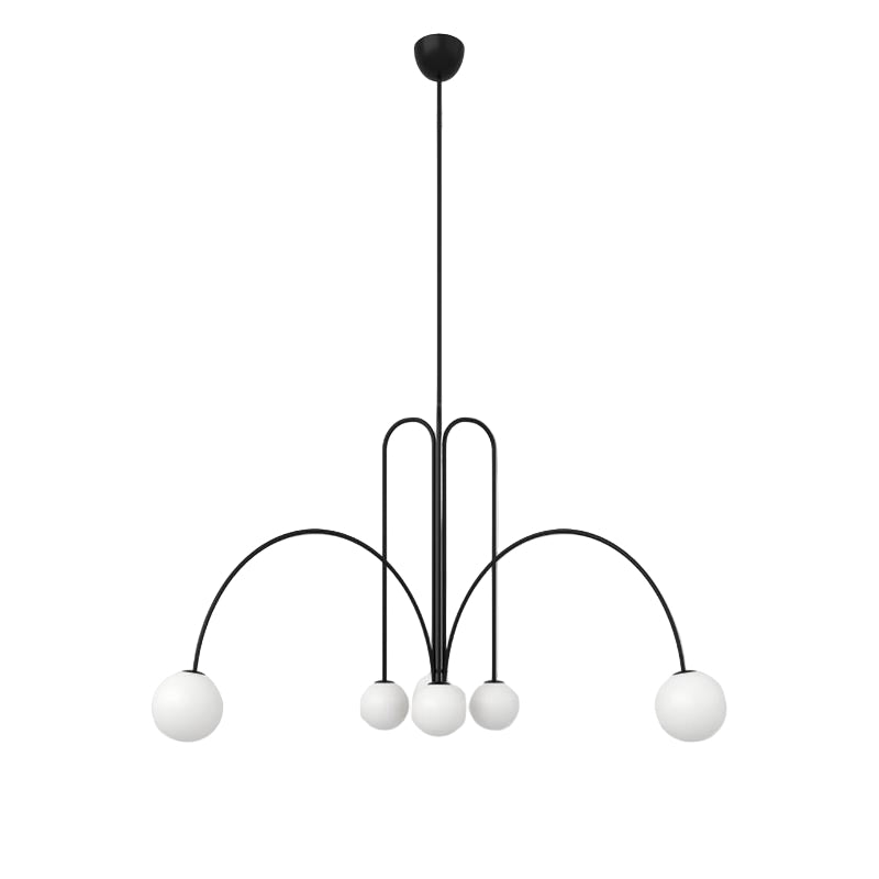 Nordic Gran Finale Nordic Witte Glas Metalen Hanglamp