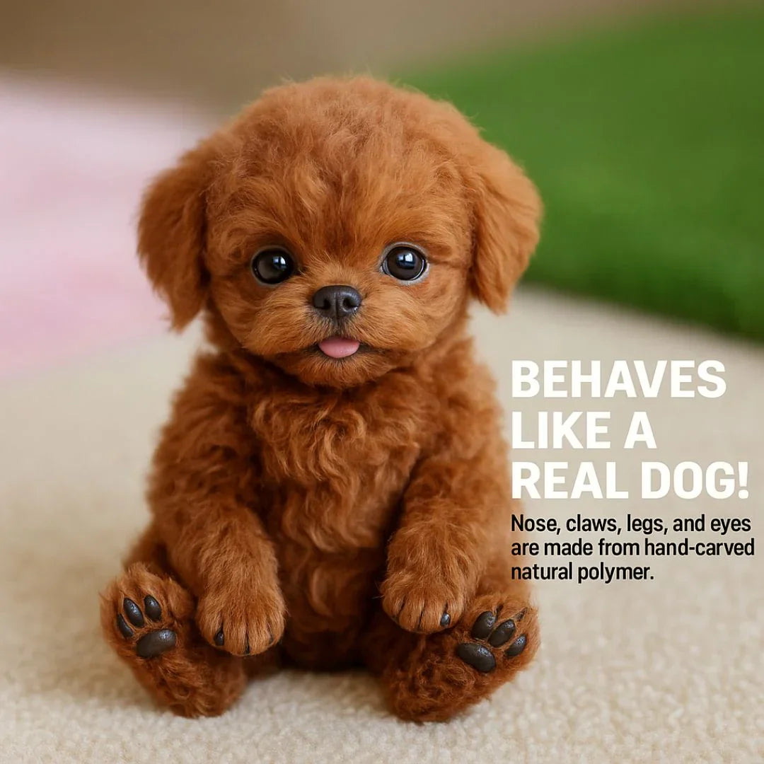 Interactieve Pluche Puppy - Realistisch Knuffeldier voor Kinderen en Volwassenen met Bewegingen en Geluiden