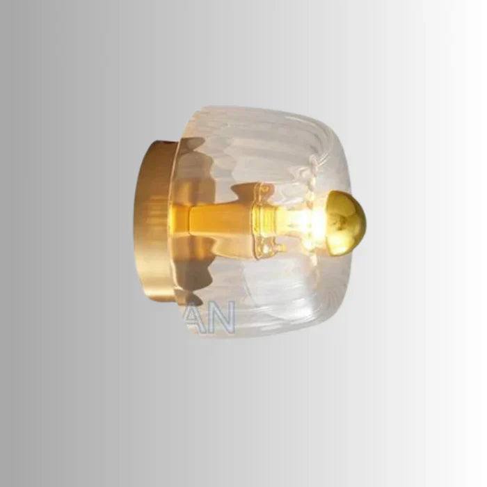 Elegante plafondlamp van glas met kristalontwerp