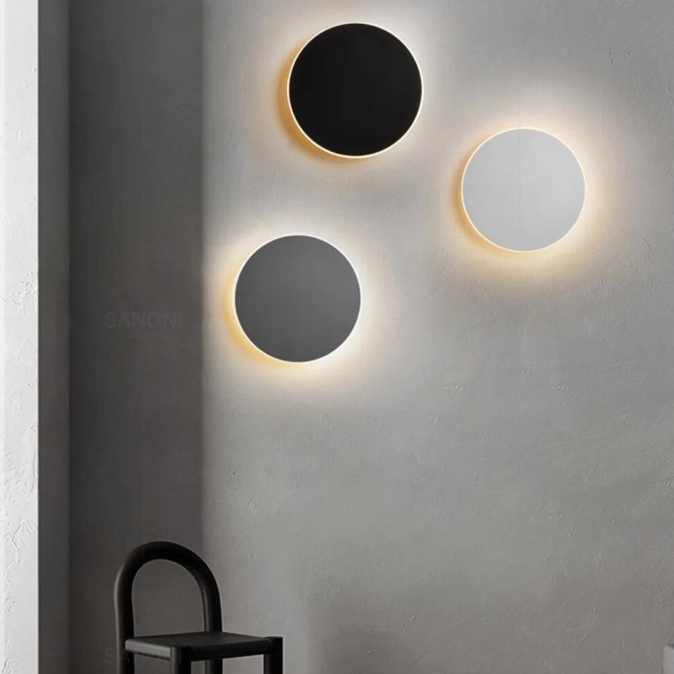 Moderne Nordic Ronde Aluminium Minimalistische LED Wandlamp