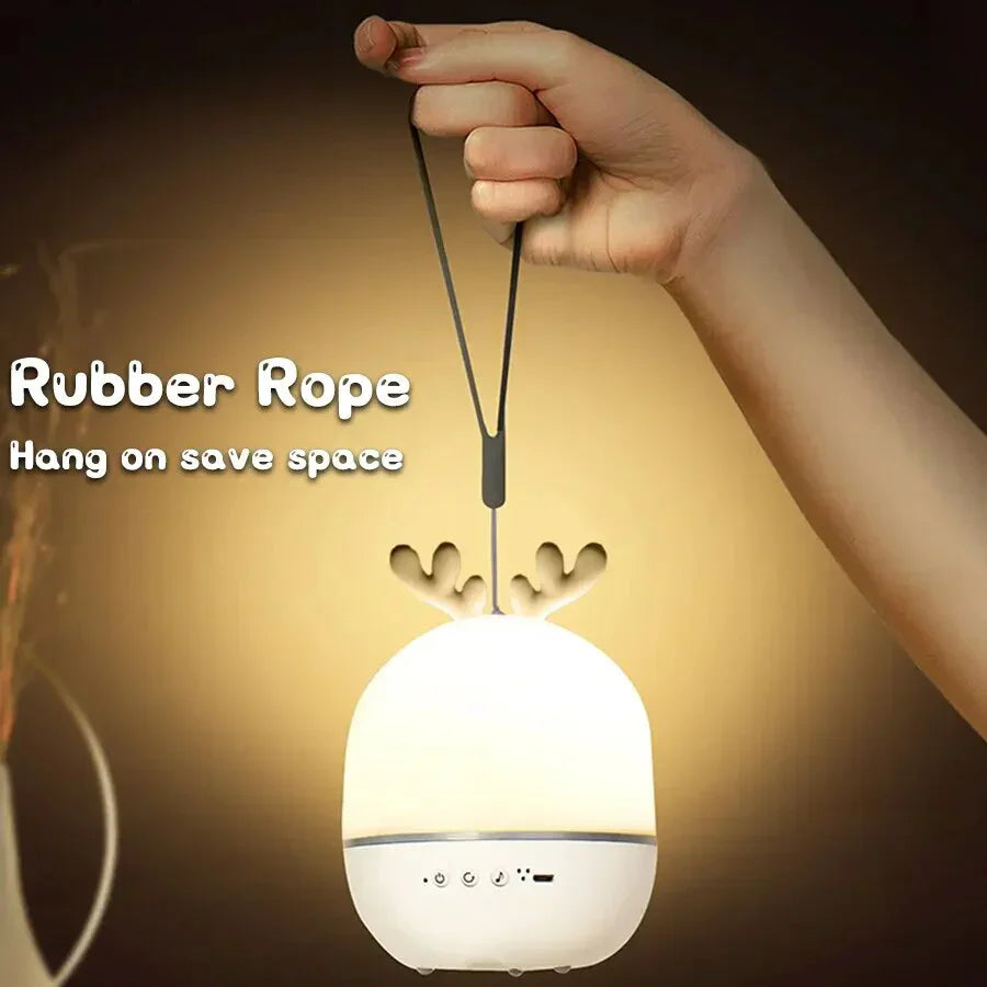 LED nachtlamp projector met afstandsbediening en muziek – lamp voor kinderen met sterren en timer