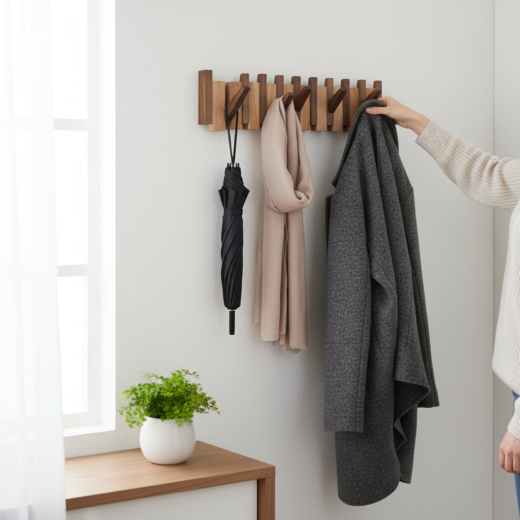 Skanto | Elegante Drie Haken Kledinghanger voor Piano Hangende Kleding Opberging